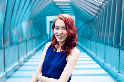 Portrait of a smiling young woman