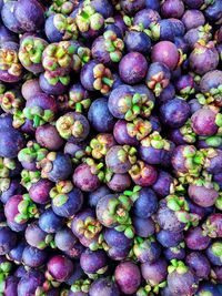 Full frame shot of blackberries in market