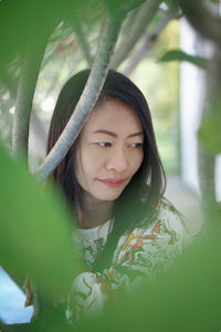 Portrait of a smiling young woman
