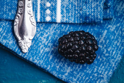 High angle view of fruit on table