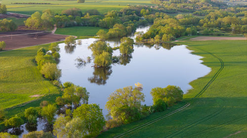 Scenic view of lake