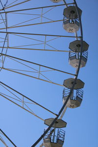 Low angle view of metallic structure