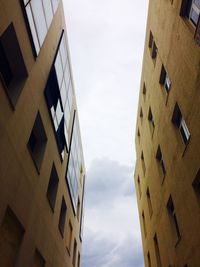 Low angle view of buildings against sky