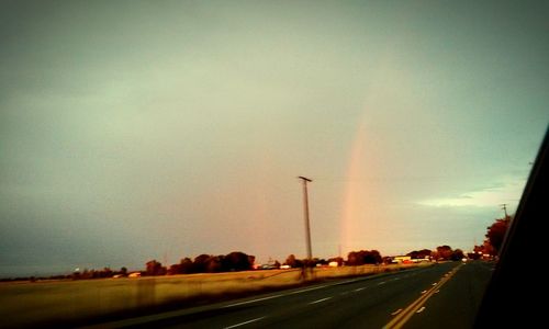 Road passing through landscape