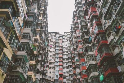 Low angle view of buildings against sky