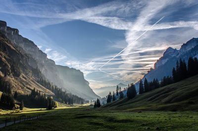 Panoramic view of landscape against sky