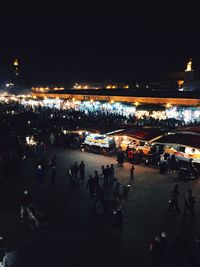 Group of people at night