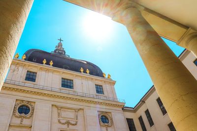 Low angle view of building against sky
