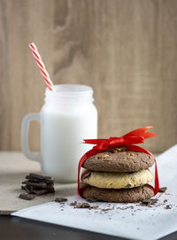 Close-up of food on table
