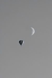 Low angle view of hot air balloon against sky