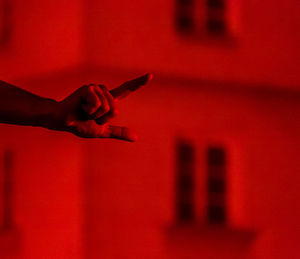 Close-up of human hand