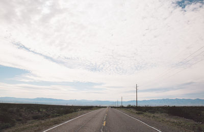 Road against sky