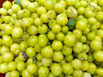 Full frame shot of fruits for sale in market