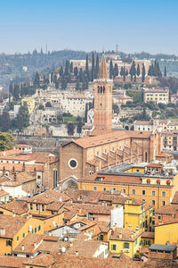 The skyline of verona with beutiful churches