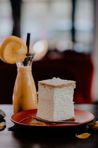 Close-up of drink on table in restaurant