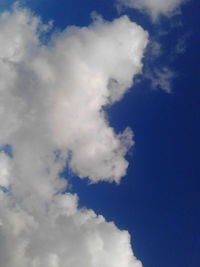 Low angle view of clouds in sky