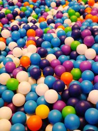 Full frame shot of multi colored balls