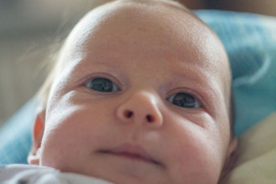 Close-up portrait of baby girl