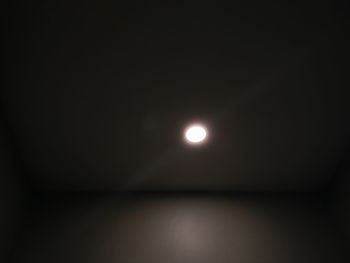 View of moon at night