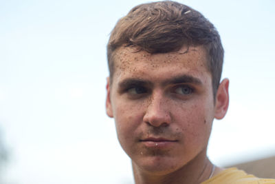 Close-up of young man