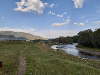 Scenic view of landscape against sky