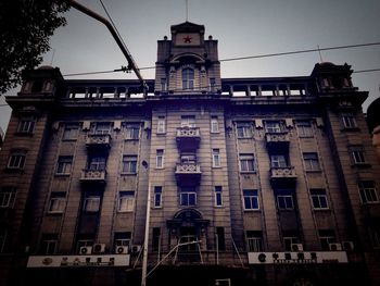 Low angle view of building against sky