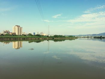 Reflection of clouds in water