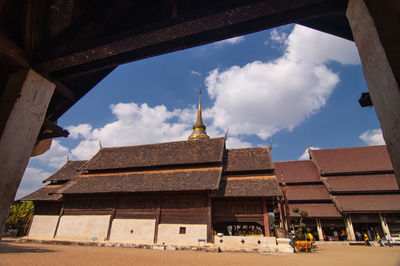 Panoramic view of buildings against sky