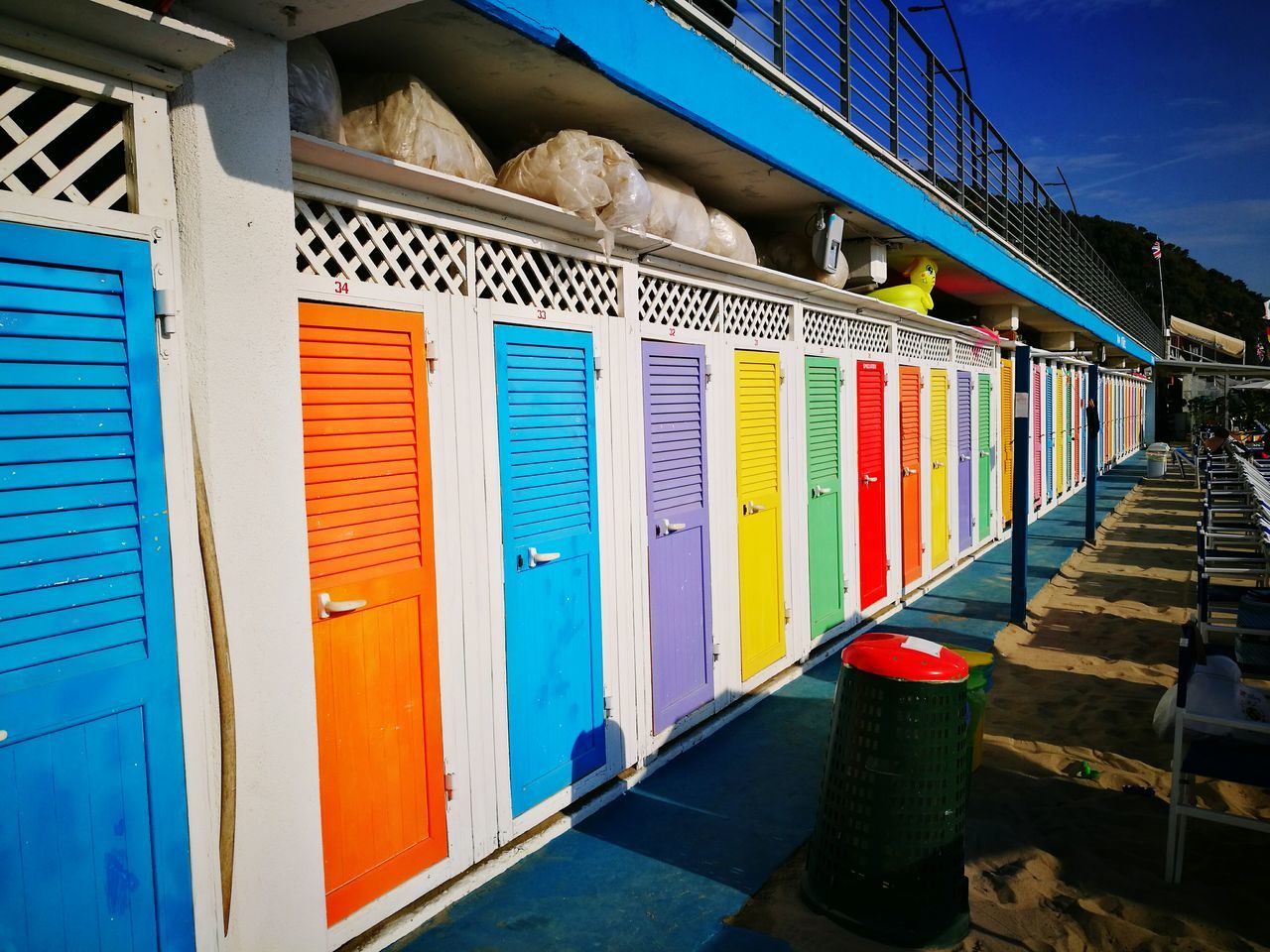 VIEW OF COLORFUL BUILT STRUCTURE