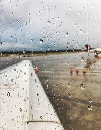 Raindrops on glass window