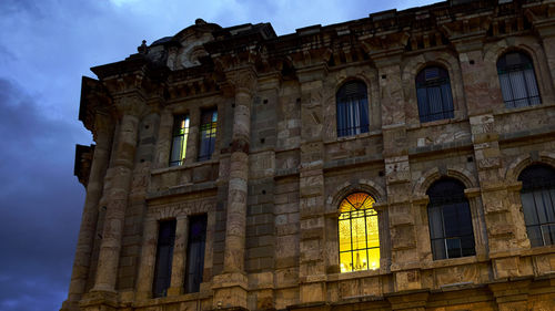 Low angle view of historical building