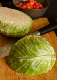 Close-up of cabbage