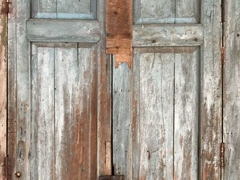 Full frame shot of old wooden door