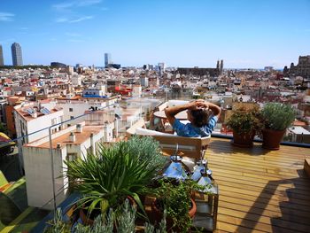 View of cityscape against sky