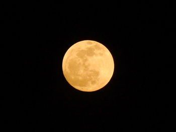 Low angle view of moon in sky