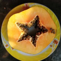 High angle view of breakfast in bowl