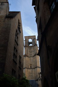 Low angle view of buildings against sky