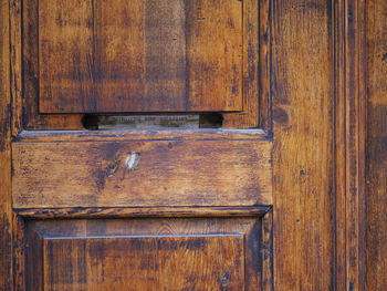 Close-up of old wooden door with texture