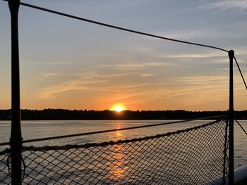 Scenic view of sunset against sky