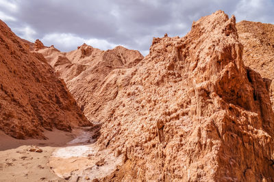 Scenic view of rocky mountains against sky