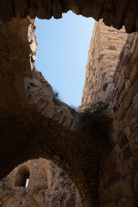 Low angle view of old ruins