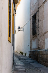 Alley amidst buildings in city