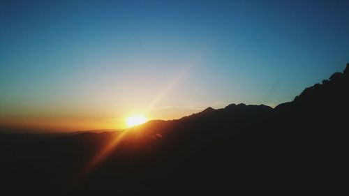 Scenic view of sunset