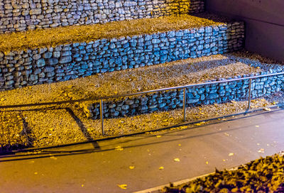 Close-up of yellow road