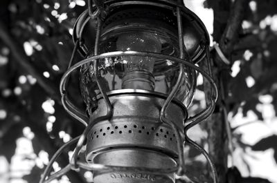 Close-up low angle view of metal