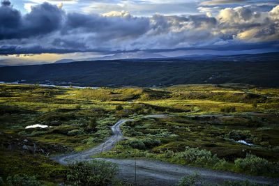 Scenic view of landscape against sky