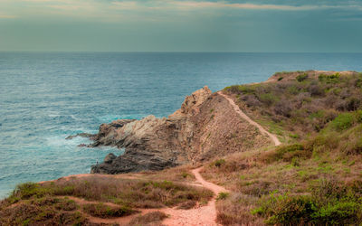 Scenic view of sea against sky