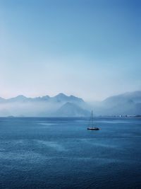 Scenic view of sea against sky