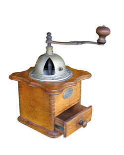 Low angle view of old electric lamp against white background