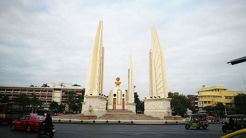 Panoramic view of city against sky